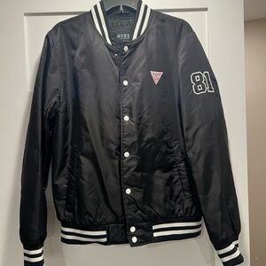 Guess Los Angeles Black Bomber Jacket